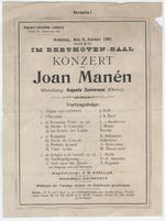 IM Beethoven-Saal konzert von Joan Manen